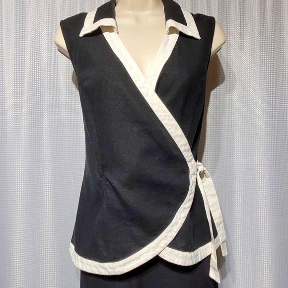 Chadwick's Tops - VTG 80s Chadwick's Linen Wrap Blouse Women's (12)